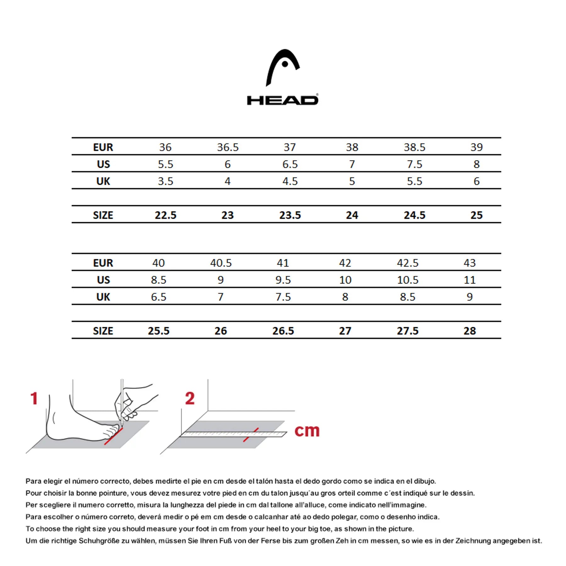 Bota Head JR Kore 40.